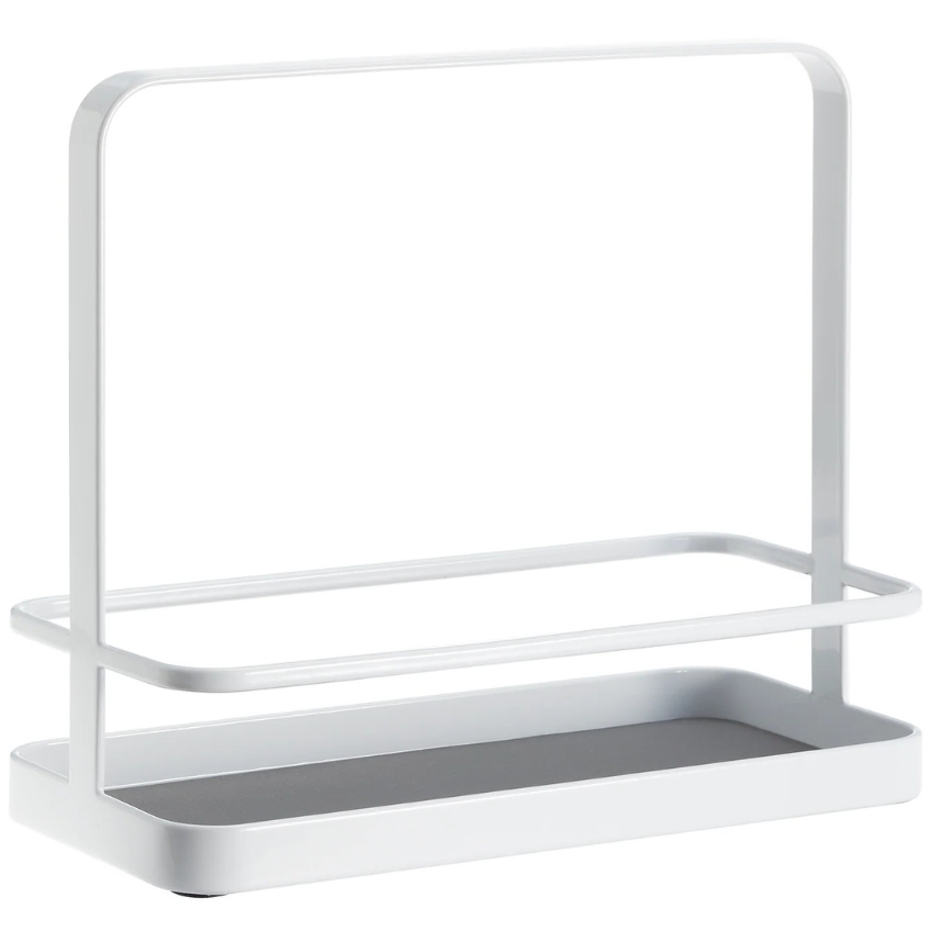 YAMAZAKI Bílý kovový kuchyňský stojan Tower 21 cm