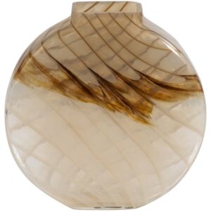 WOOOD Hnědá skleněná váza Norbert 26 cm