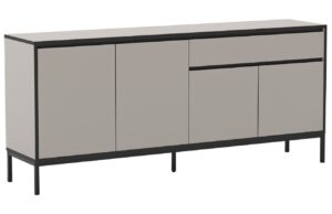 Marckeric Krémová lakovaná komoda Lorenza 180 x 40 cm