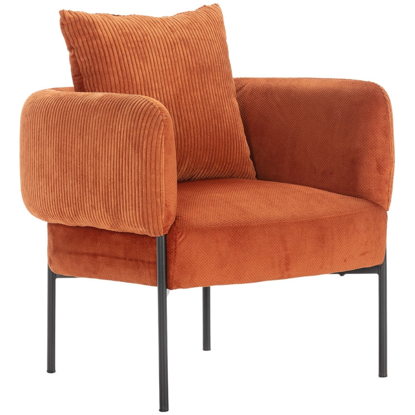 Marckeric Oranžové čalouněné křeslo Aruni