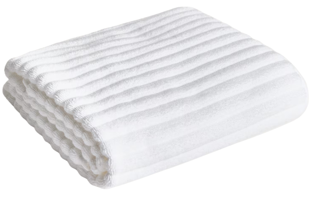 Kave Home Bílá bavlněná osuška Navira 70 x 140 cm