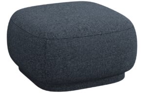 Cosmopolitan Design Modrá čalouněná podnožka Camden 65 x 65 cm