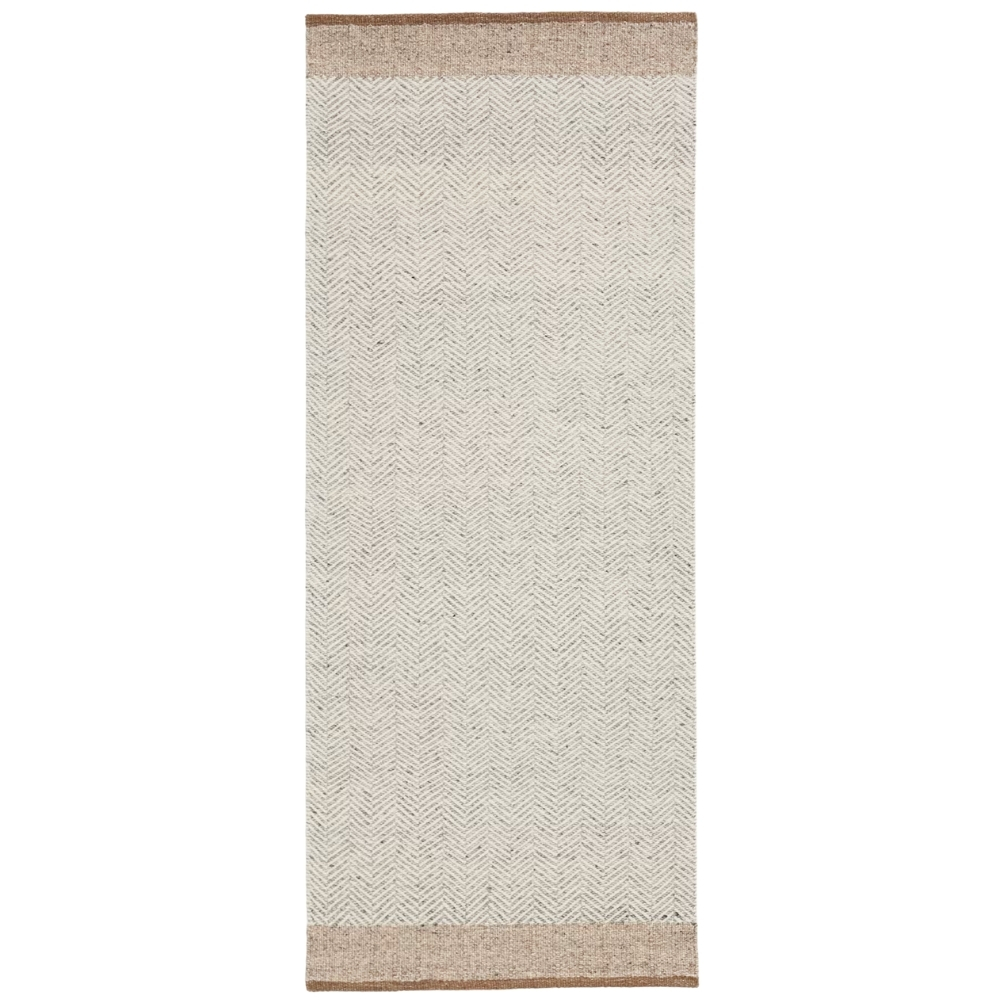 Kave Home Béžový vlněný běhoun Nifelia 80 x 200 cm