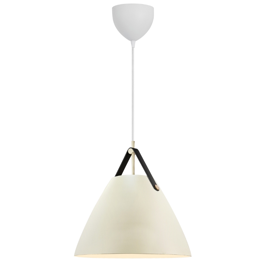 Nordlux Světle hnědé závěsné světlo Strap 36 cm