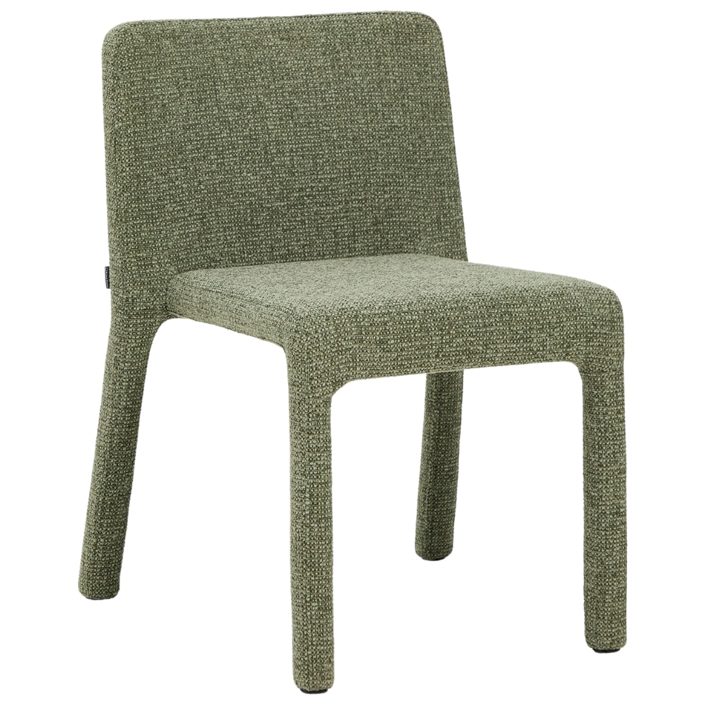 Kave Home Zelená čalouněná jídelní židle Loria