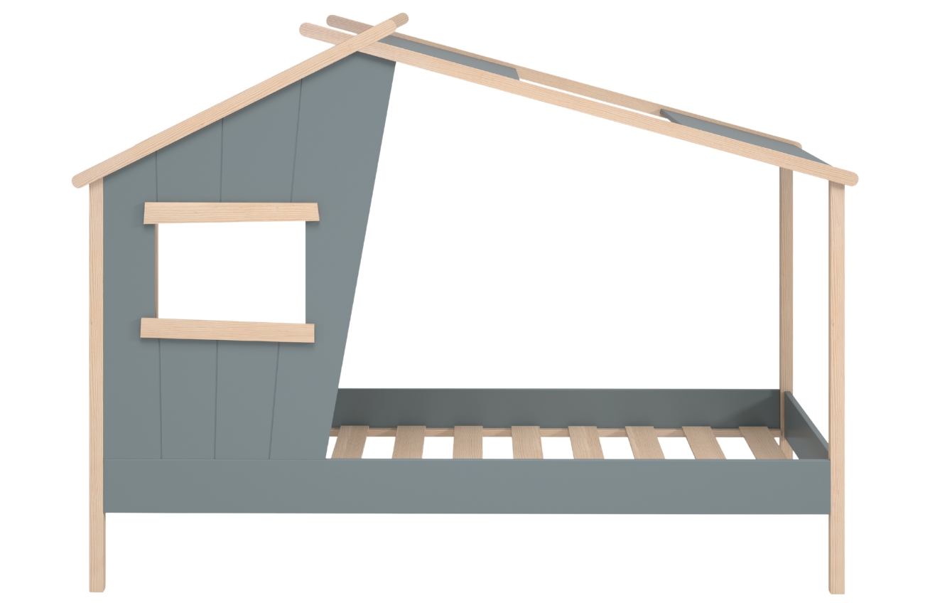 Marckeric Šedozelená dětská postel Luba 90 x 190 cm