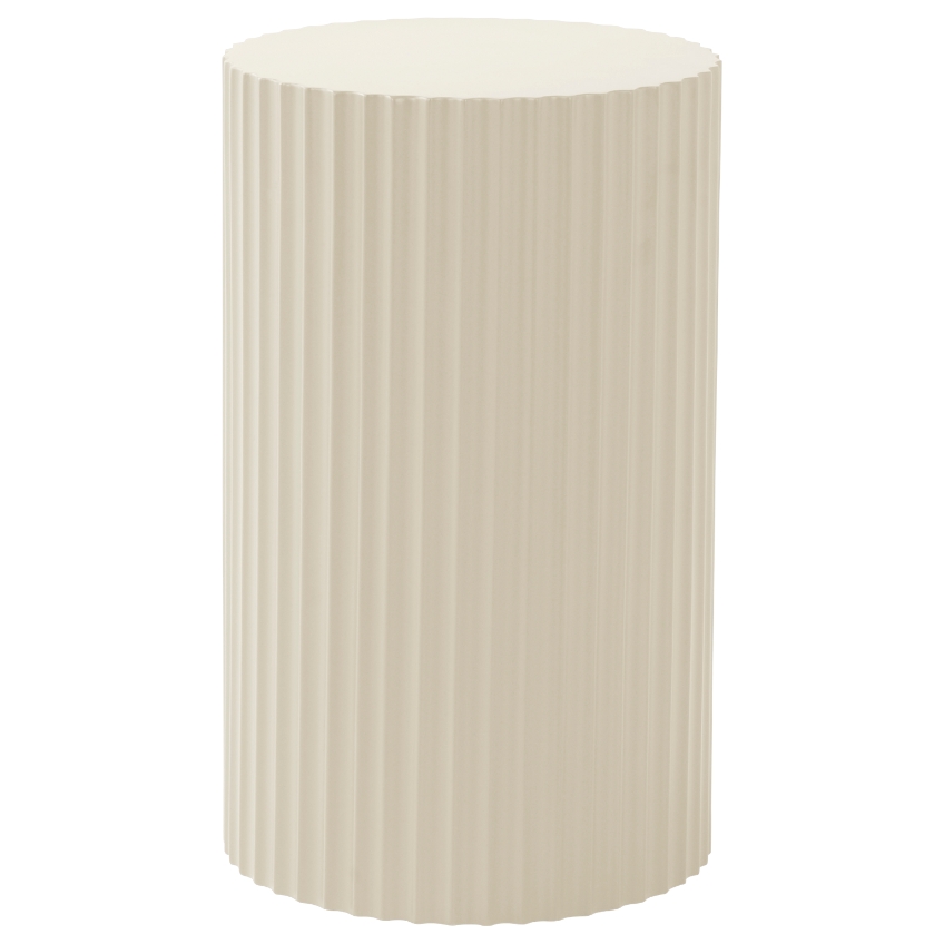 Jotex Krémový nízký lakovaný odkládací stolek LUNDEN