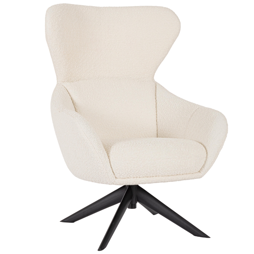 Bizzotto Bílé otočné křeslo Hailey