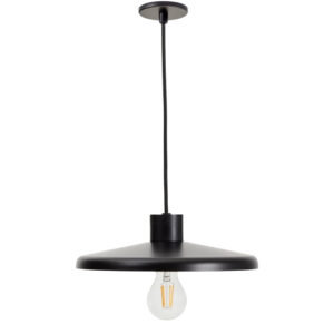 Kave Home Černé kovové závěsné světlo Nuvira 27 cm