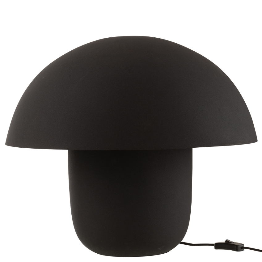 J-line Černá kovová stolní lampa Cordelius 44 cm