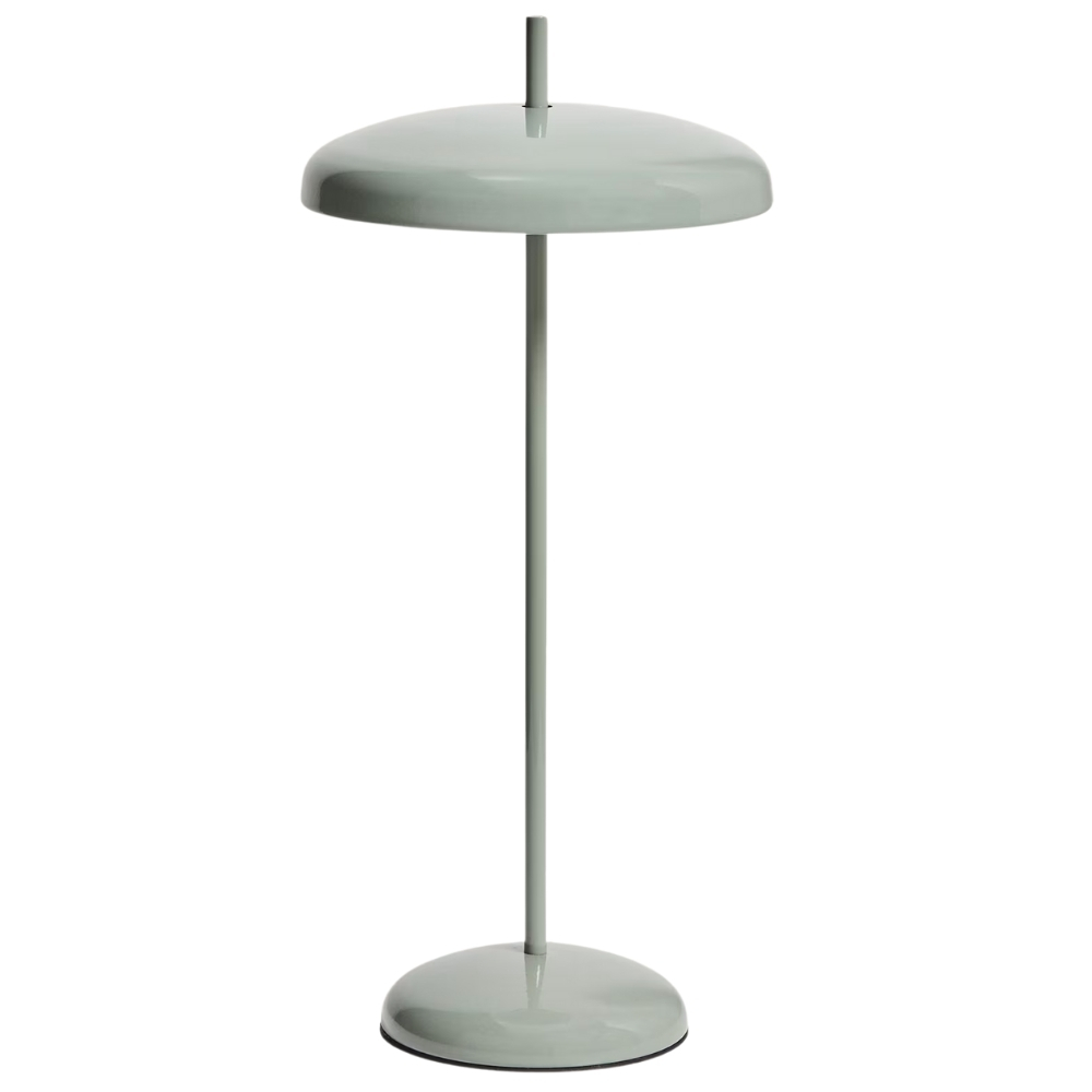 Kave Home Zelená kovová nabíjecí LED lampa Porte