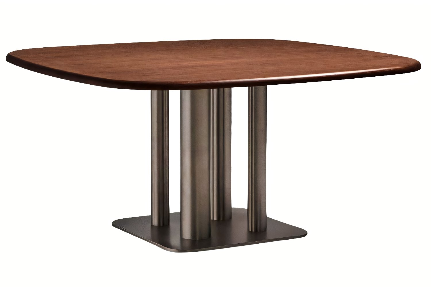 Kave Home Ořechový jídelní stůl Melvar 150 x 150 cm