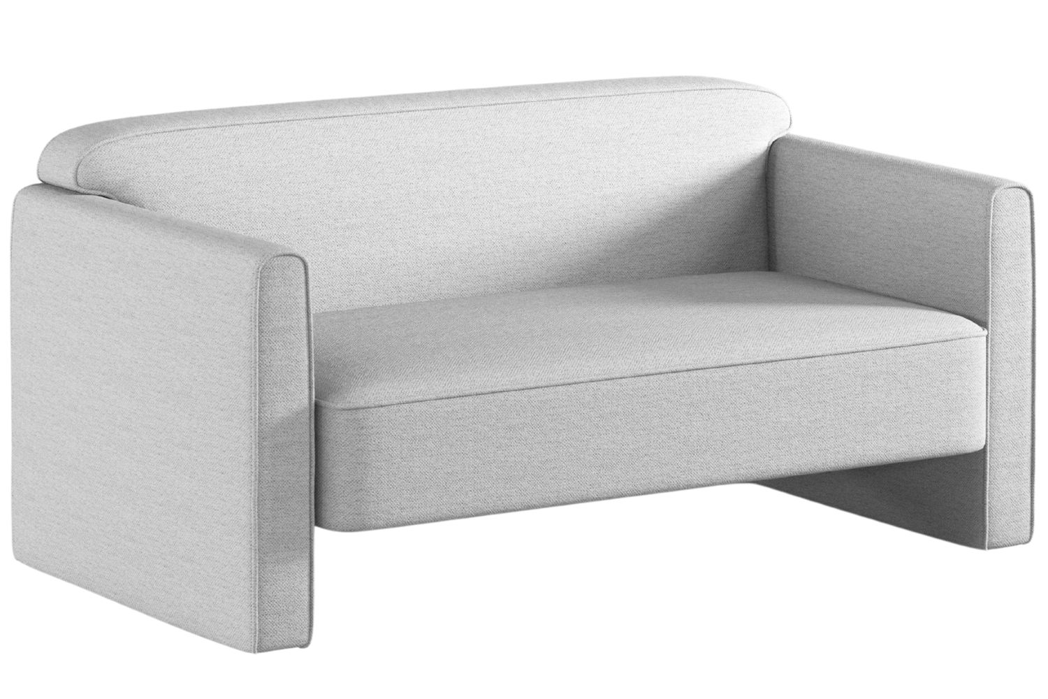 Micadoni Světle šedá dvoumístná pohovka Abby 140 cm