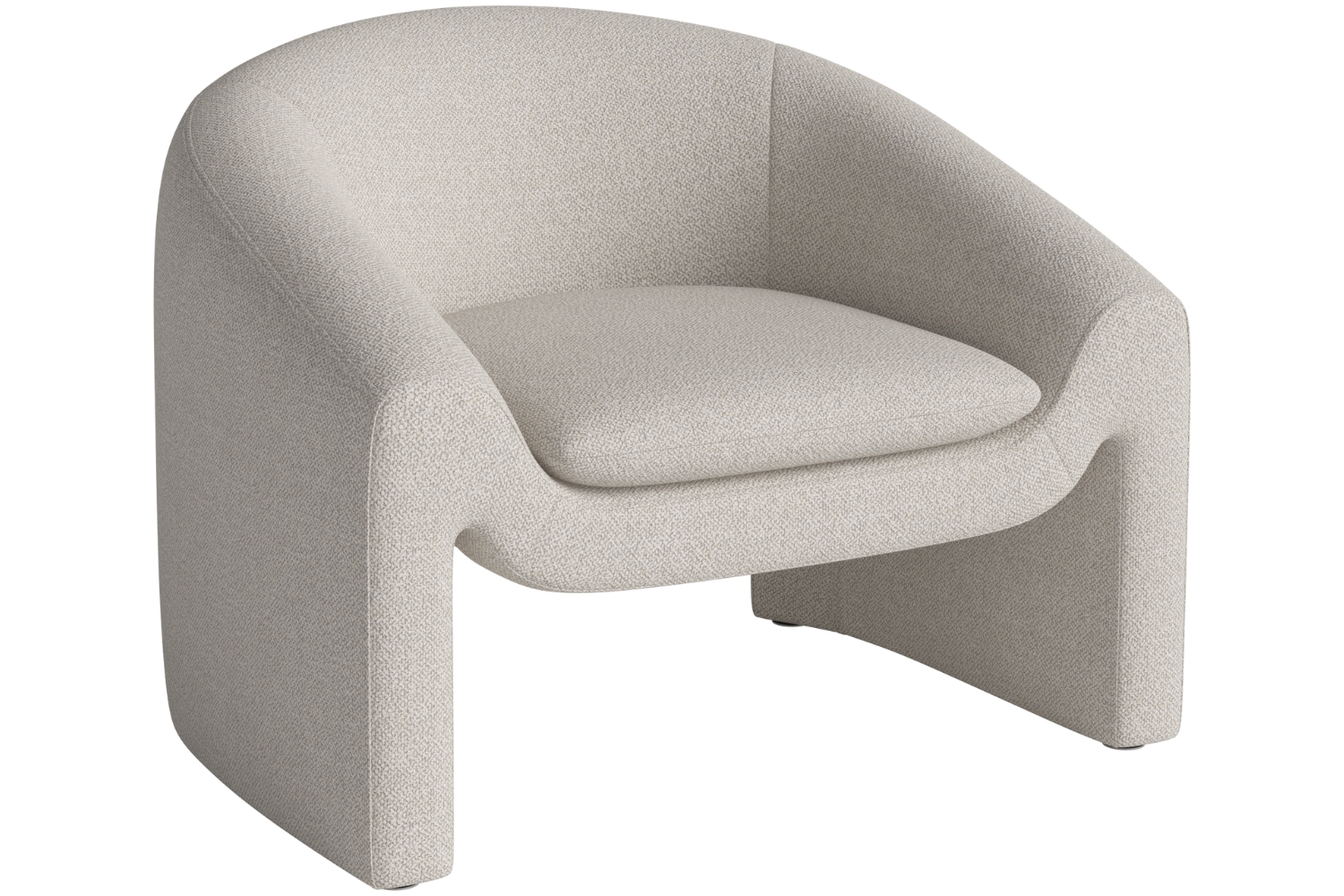 Bolia Béžové bouclé křeslo Mielo