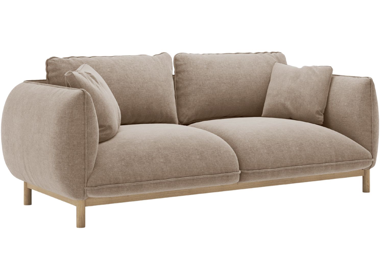 Micadoni Tmavě béžová dvoumístná pohovka Ada 178 cm