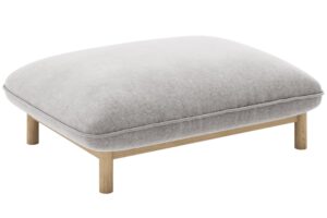 Micadoni Světle šedá podnožka Ada 95 x 65 cm