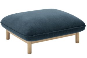 Micadoni Tmavě modrá podnožka Ada 80 x 65 cm