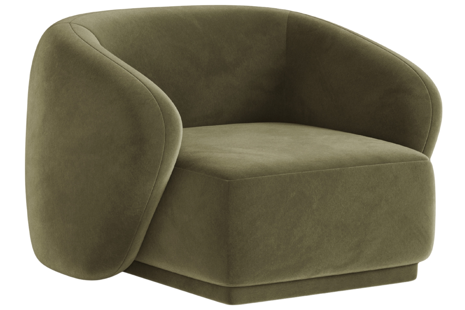 Maison Heritage Zelené sametové křeslo Jane