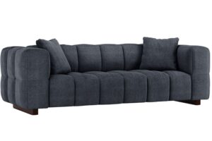 Micadoni Tmavě modrá rozkládací pohovka Puma 260 cm