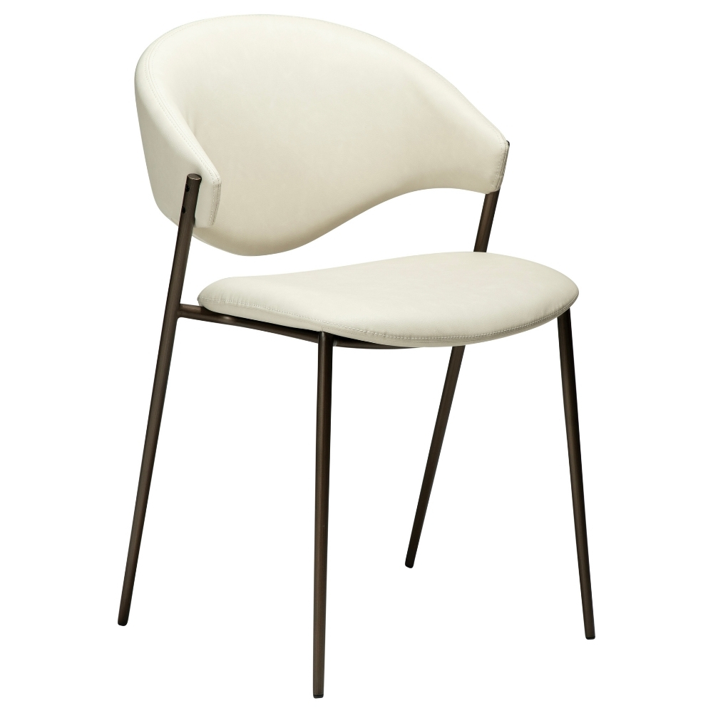 ​​​​​Dan-Form Bílá koženková jídelní židle DAN-FORM Zone