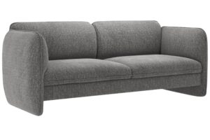 Micadoni Tmavě šedá trojmístná pohovka Georgia 204 cm