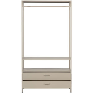 WOOOD Béžový kovový stojací věšák Ferris 185 x 100 cm