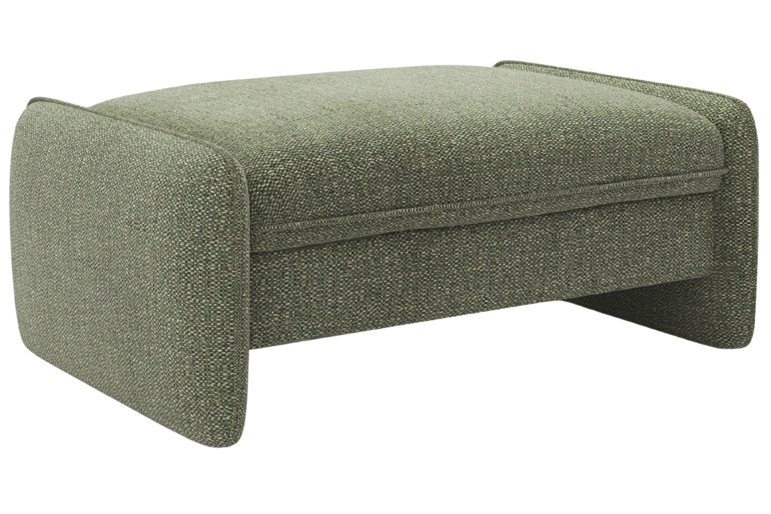 Micadoni Zelená podnožka Georgia 115 x 70 cm