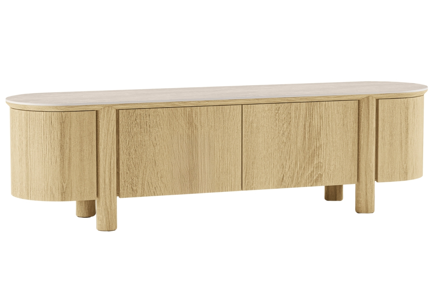 Nova Nook Dubový TV stolek Cecile 200 x 48 cm