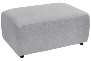 Bobochic Paris Světle šedá bouclé podnožka Envy 100 x 70 cm