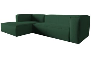 Cosmopolitan Design Zelená rohová pohovka Mackay 282 cm