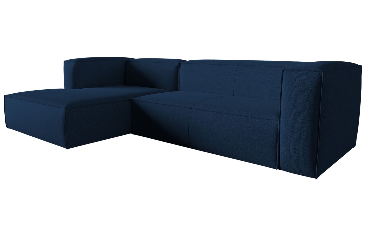 Cosmopolitan Design Tmavě modrá rohová pohovka Mackay 282 cm