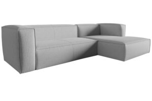 Cosmopolitan Design Šedá rohová pohovka Mackay 282 cm