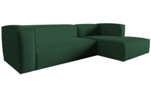 Cosmopolitan Design Zelená rohová pohovka Mackay 282 cm