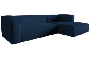 Cosmopolitan Design Tmavě modrá rohová pohovka Mackay 282 cm