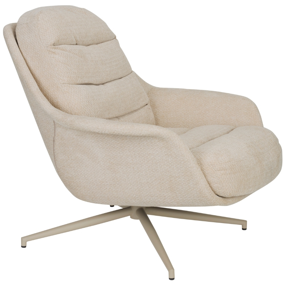 Béžové otočné křeslo ZUIVER PHILLY