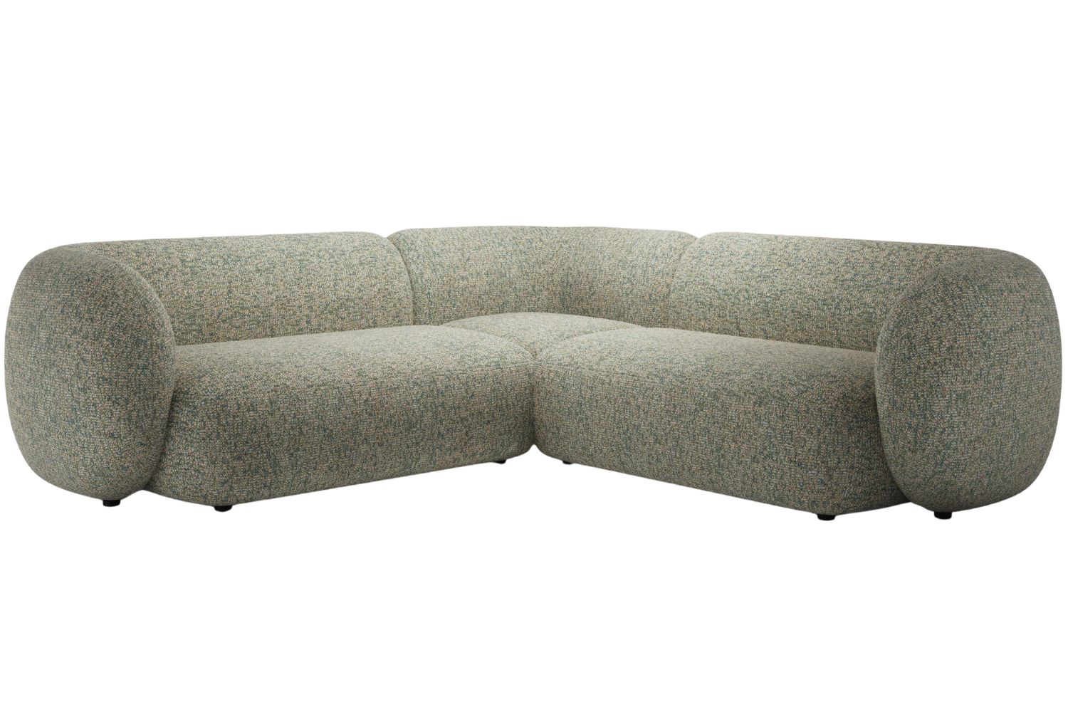 Micadoni Zelená rohová pohovka Kate 252 cm