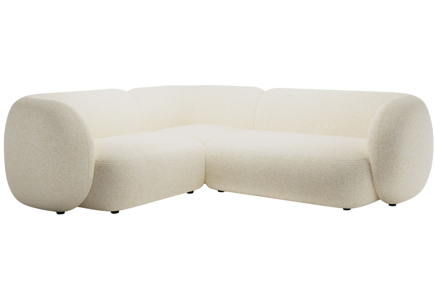 Micadoni Světle béžová rohová pohovka Kate 252 cm