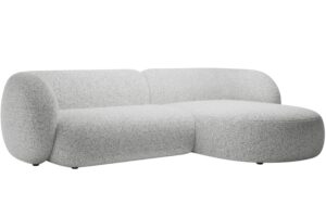 Micadoni Světle šedá rohová pohovka Kate 285 cm