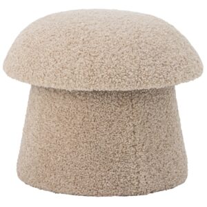 Bloomingville Béžový bouclé puf Bocca 46 cm