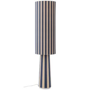 Bloomingville Modrá pruhovaná stojací lampa Emmie 120 cm