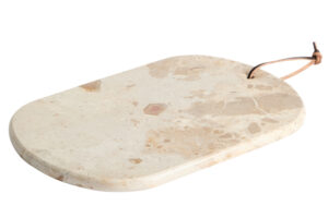 Kave Home Béžové mramorové servírovací prkénko Orlina 35 x 23 cm