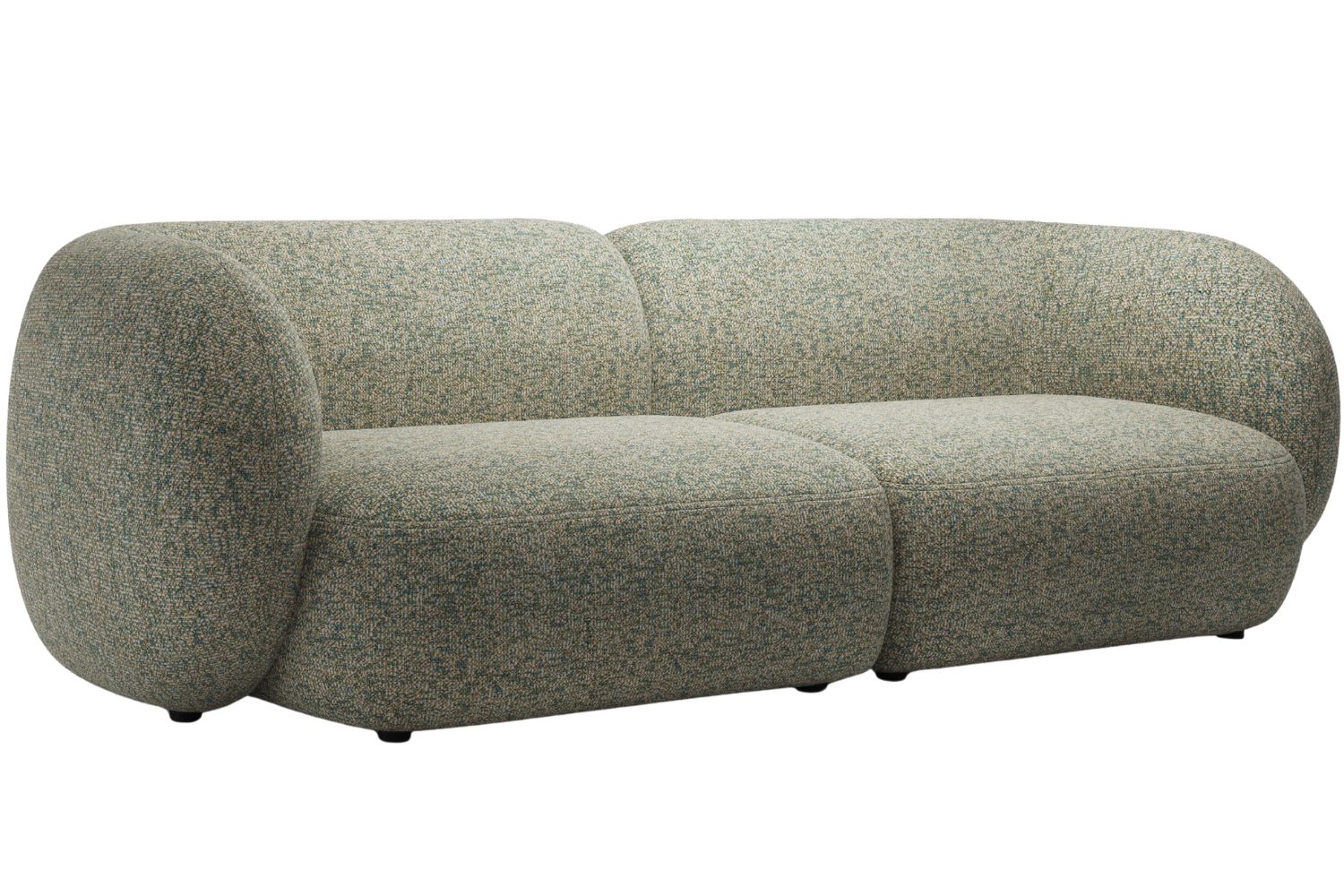 Micadoni Zelená čtyřmístná pohovka Kate 243 cm