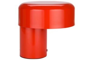 FEST Amsterdam Červená kovová nabíjecí stolní LED lampa Scoop