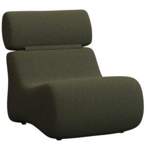 Kave Home Zelené čalouněné křeslo Club