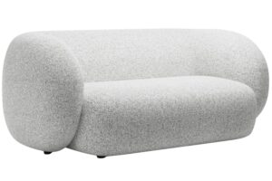 Micadoni Světle šedá dvoumístná pohovka Kate 183 cm