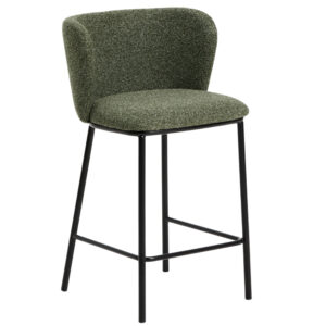 Kave Home Zelená barová židle Ciselia 65 cm