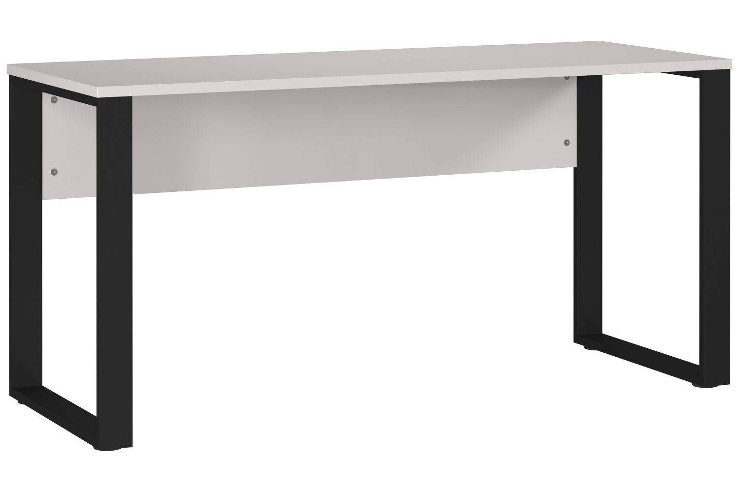 Germania Krémově bílý pracovní stůl Adrano 150 x 60 cm s černou podnoží