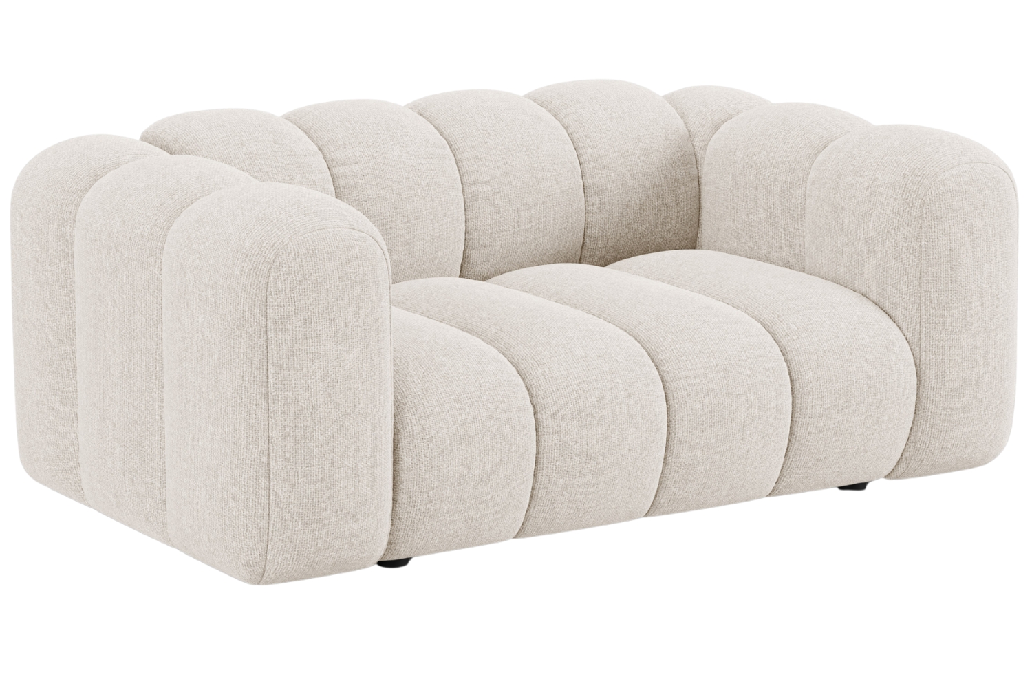 Micadoni Světle béžová dvoumístná pohovka Lupine 170 cm