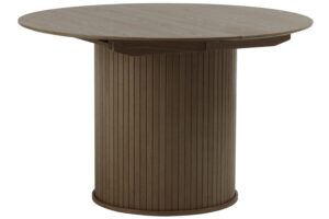 Unique Furniture Tmavý dubový rozkládací jídelní stůl Nola 120/167 x 120 cm