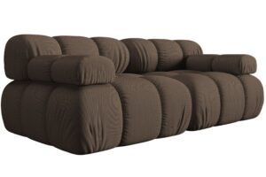 Micadoni Hnědá dvoumístná pohovka Bellis 188 cm